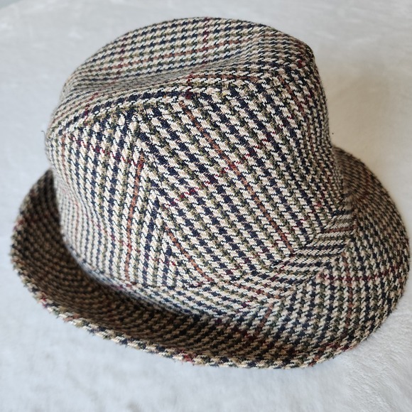 Countryside Classics Trilby Fedora Hat Tweed Houndstooth Wool Blend Mens M UK - Picture 12 of 14